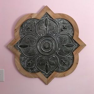 Wood & Metal Medallion Wall Decor